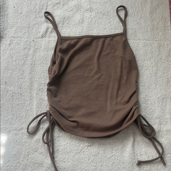 Lulus Tops - Lulu's Brown Ribbed Tank Top